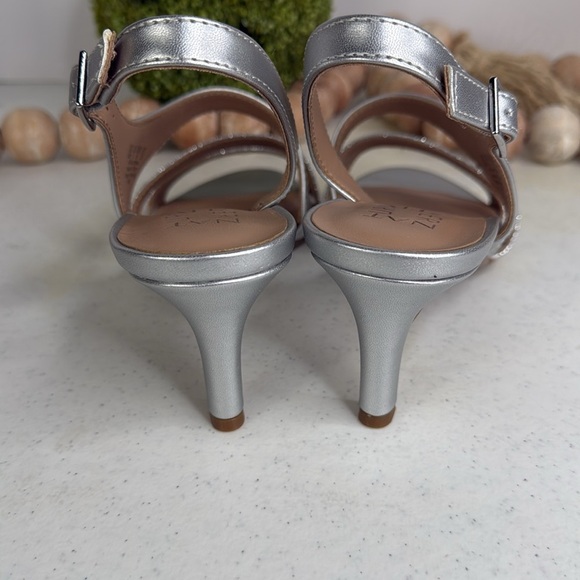Naturalizer Taimi Heeled Sandals, Silver, Women's 8.5 M - Picture 7 of 10